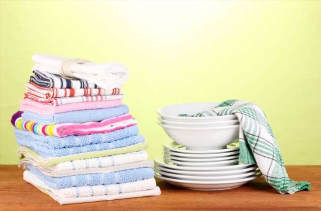 Как привести в порядок кухонные полотенца